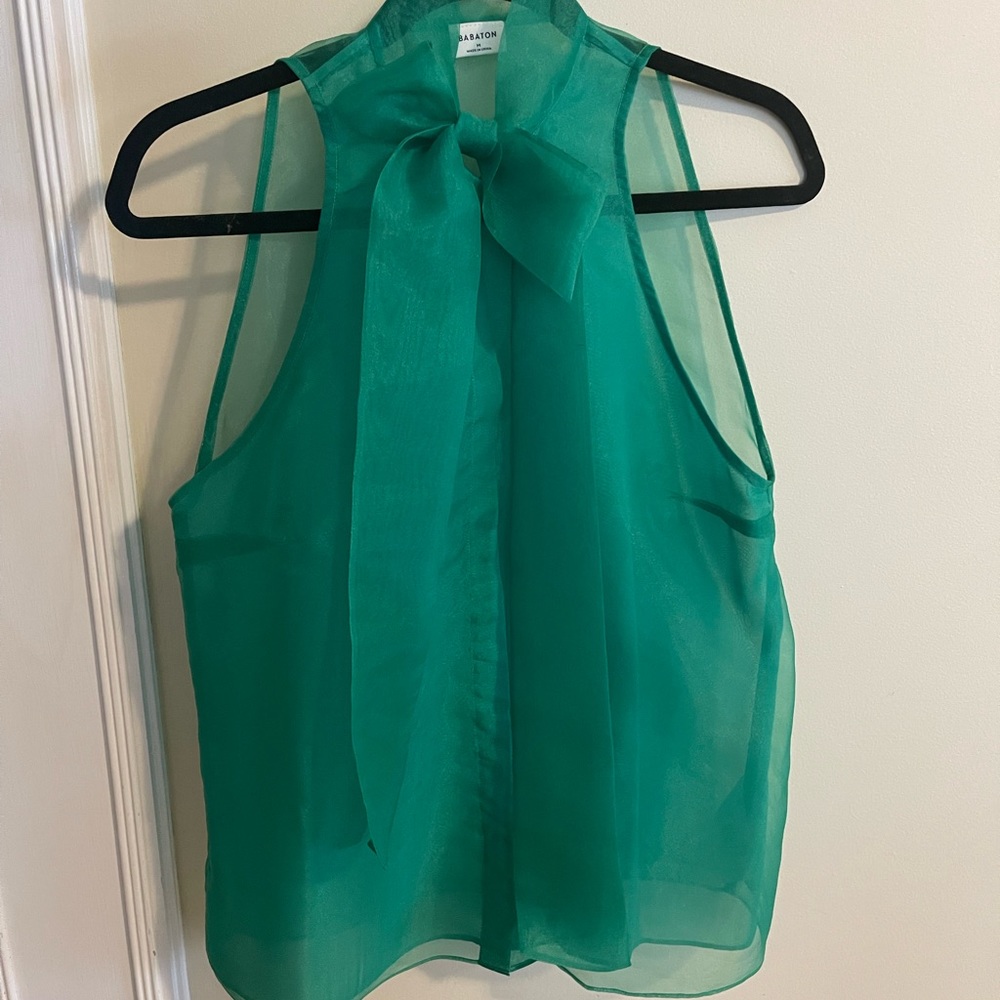 Aritzia tie blouse size M